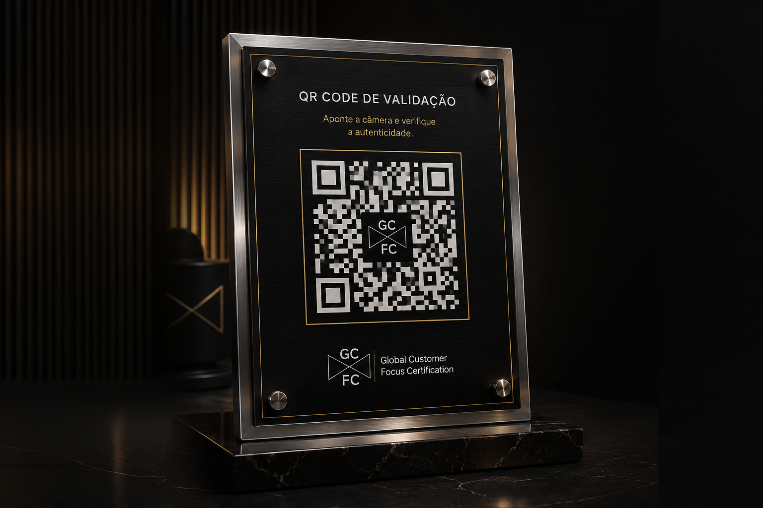 QR Code de validação da certificação GCFC
